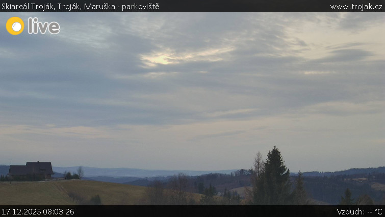 Skiareál Troják - Troják, Maruška - parkoviště - 17.12.2025 v 08:03
