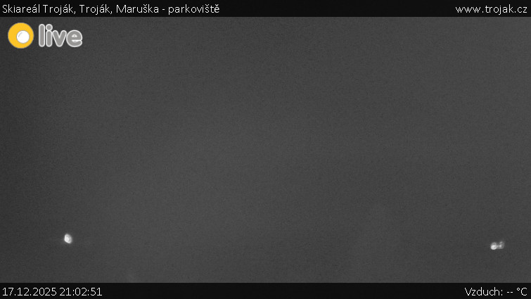 Skiareál Troják - Troják, Maruška - parkoviště - 17.12.2025 v 21:02