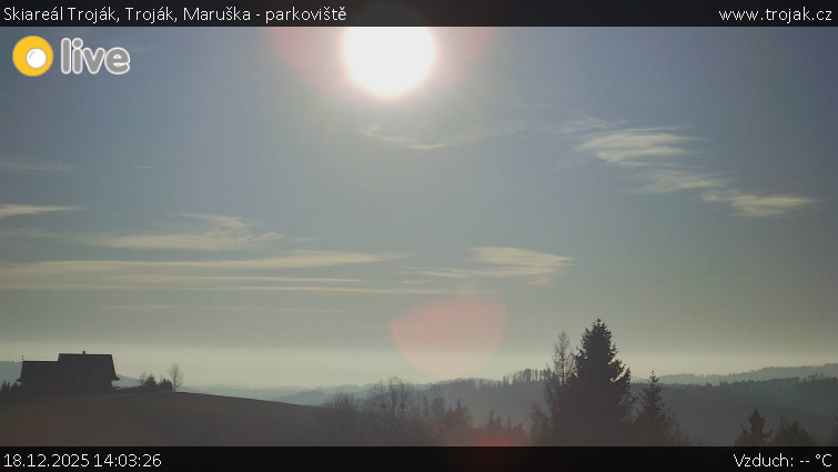 Skiareál Troják - Troják, Maruška - parkoviště - 18.12.2025 v 14:03
