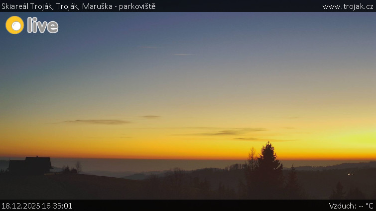 Skiareál Troják - Troják, Maruška - parkoviště - 18.12.2025 v 16:33