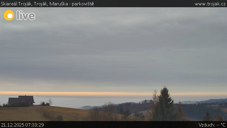 Skiareál Troják - Troják, Maruška - parkoviště - 21.12.2025 v 07:33