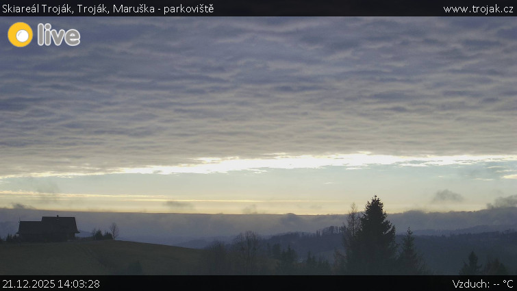 Skiareál Troják - Troják, Maruška - parkoviště - 21.12.2025 v 14:03