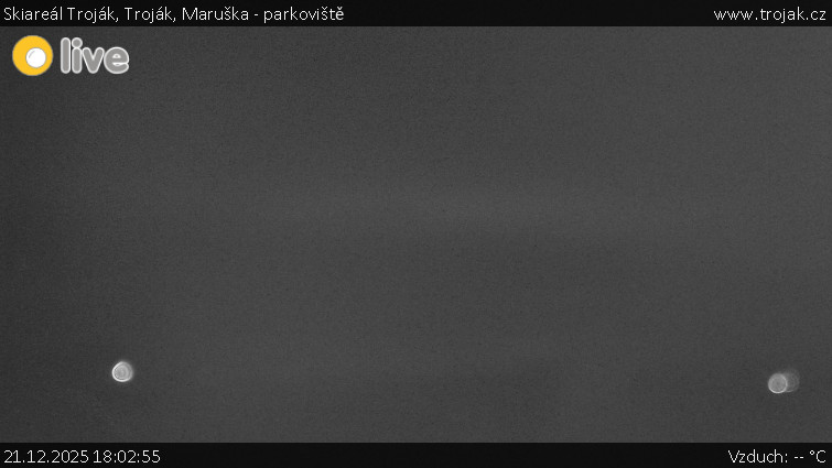 Skiareál Troják - Troják, Maruška - parkoviště - 21.12.2025 v 18:02