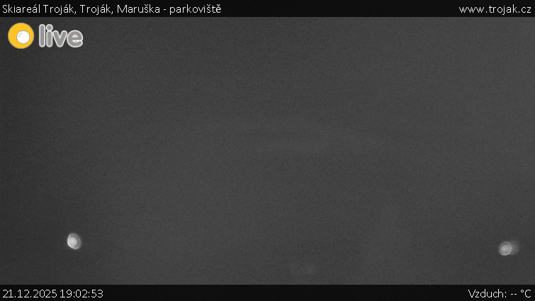 Skiareál Troják - Troják, Maruška - parkoviště - 21.12.2025 v 19:02
