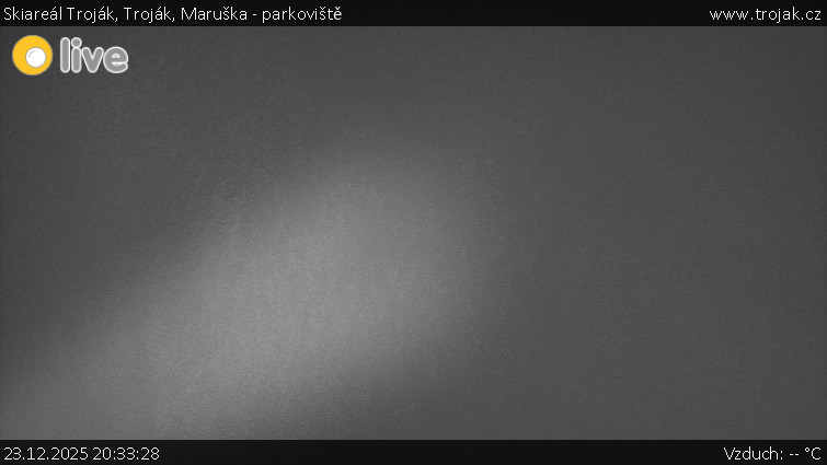 Skiareál Troják - Troják, Maruška - parkoviště - 23.12.2025 v 20:33