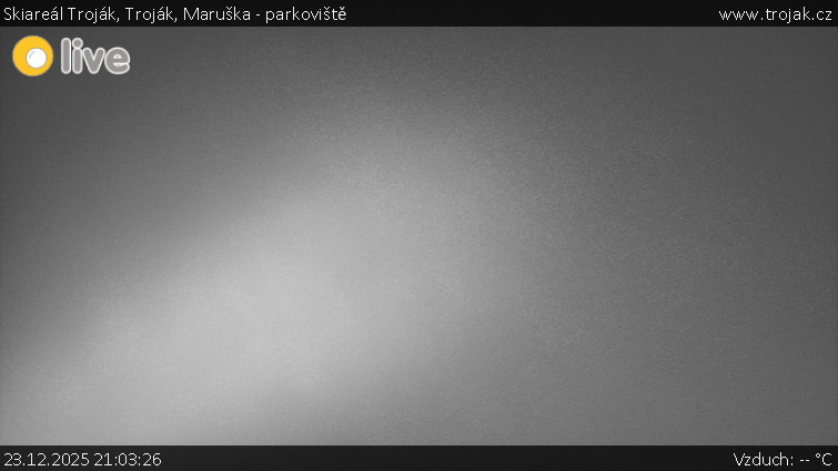 Skiareál Troják - Troják, Maruška - parkoviště - 23.12.2025 v 21:03