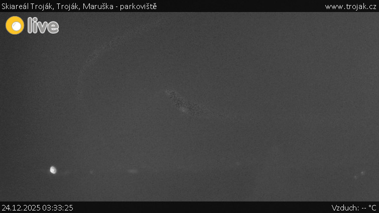 Skiareál Troják - Troják, Maruška - parkoviště - 24.12.2025 v 03:33