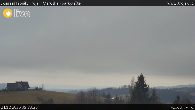 Skiareál Troják - Troják, Maruška - parkoviště - 24.12.2025 v 09:33