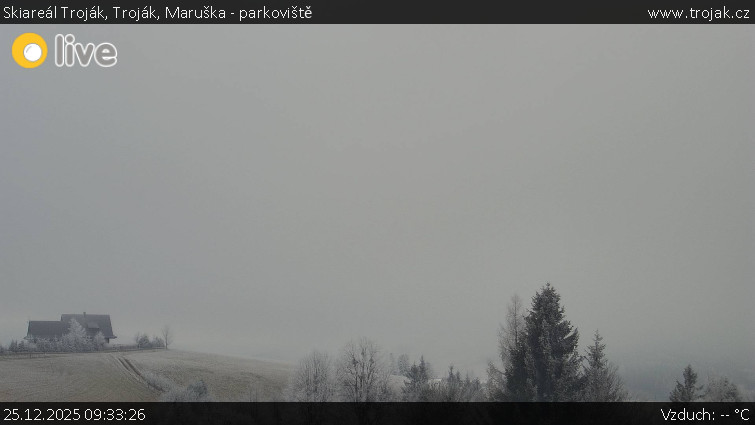 Skiareál Troják - Troják, Maruška - parkoviště - 25.12.2025 v 09:33