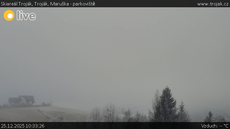 Skiareál Troják - Troják, Maruška - parkoviště - 25.12.2025 v 10:33