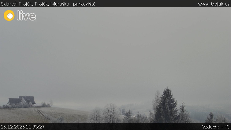 Skiareál Troják - Troják, Maruška - parkoviště - 25.12.2025 v 11:33