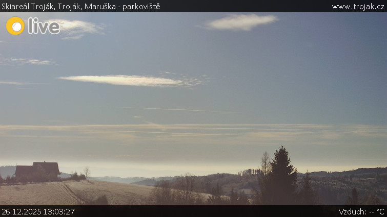 Skiareál Troják - Troják, Maruška - parkoviště - 26.12.2025 v 13:03