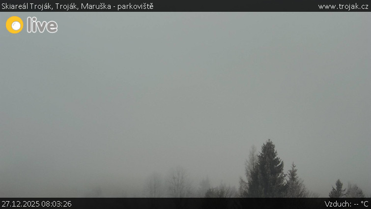 Skiareál Troják - Troják, Maruška - parkoviště - 27.12.2025 v 08:03