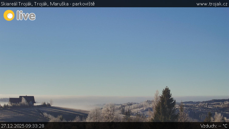 Skiareál Troják - Troják, Maruška - parkoviště - 27.12.2025 v 09:33