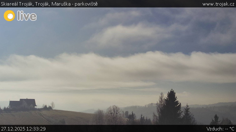 Skiareál Troják - Troják, Maruška - parkoviště - 27.12.2025 v 12:33