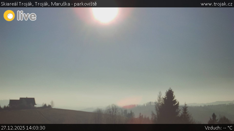 Skiareál Troják - Troják, Maruška - parkoviště - 27.12.2025 v 14:03