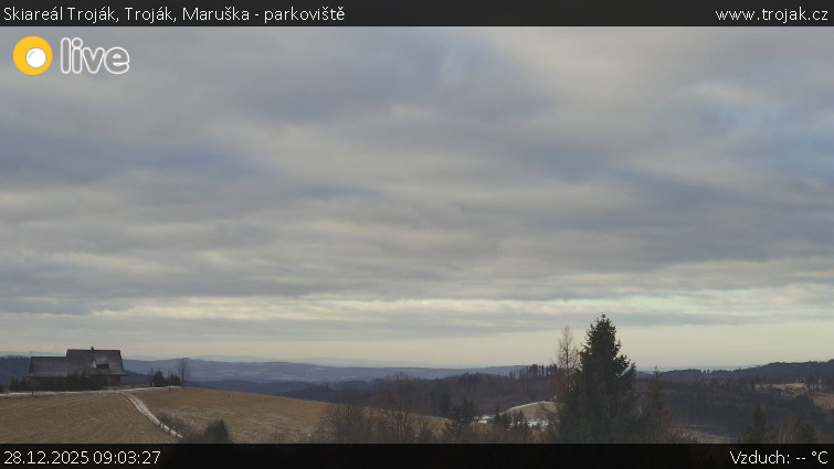Skiareál Troják - Troják, Maruška - parkoviště - 28.12.2025 v 09:03