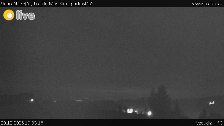 Skiareál Troják - Troják, Maruška - parkoviště - 29.12.2025 v 19:03