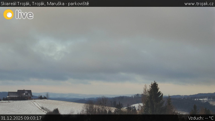 Skiareál Troják - Troják, Maruška - parkoviště - 31.12.2025 v 09:03
