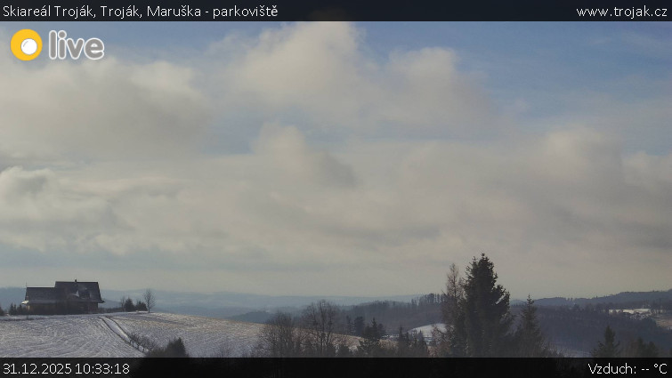 Skiareál Troják - Troják, Maruška - parkoviště - 31.12.2025 v 10:33