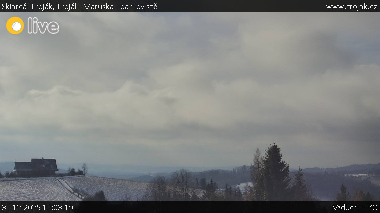 Skiareál Troják - Troják, Maruška - parkoviště - 31.12.2025 v 11:03