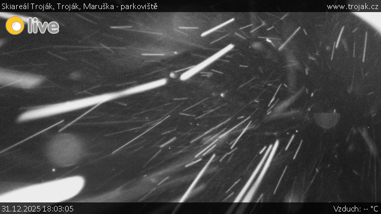 Skiareál Troják - Troják, Maruška - parkoviště - 31.12.2025 v 18:03