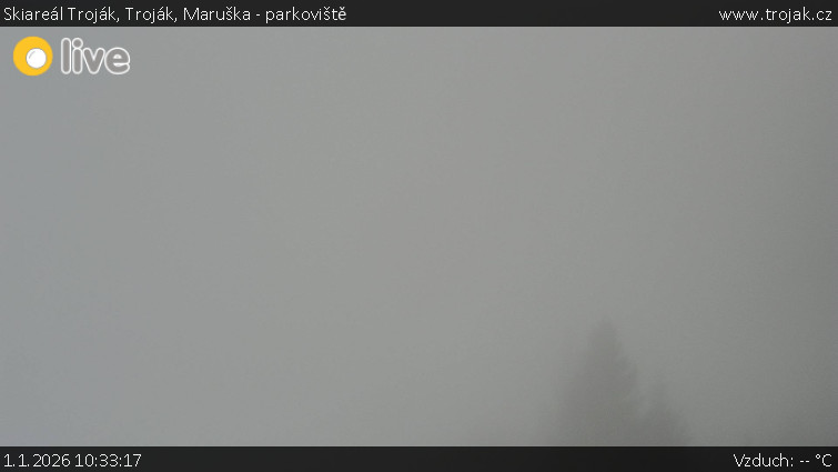 Skiareál Troják - Troják, Maruška - parkoviště - 1.1.2026 v 10:33
