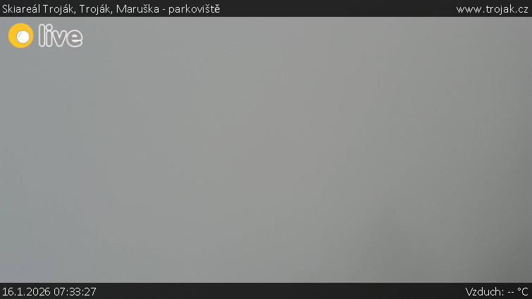 Skiareál Troják - Troják, Maruška - parkoviště - 16.1.2026 v 07:33
