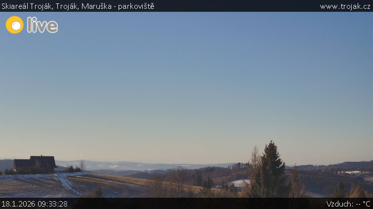 Skiareál Troják - Troják, Maruška - parkoviště - 18.1.2026 v 09:33