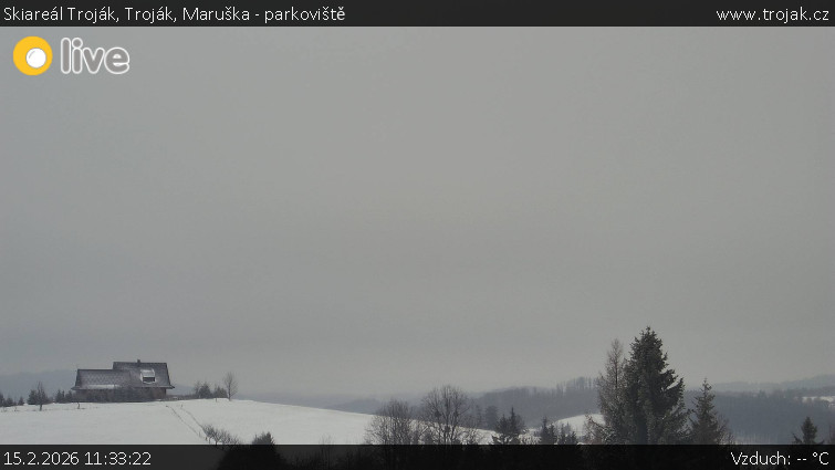 Skiareál Troják - Troják, Maruška - parkoviště - 15.2.2026 v 11:33