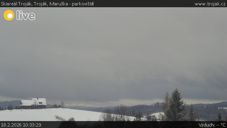 Skiareál Troják - Troják, Maruška - parkoviště - 18.2.2026 v 10:33