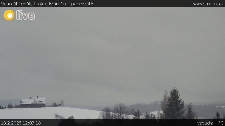 Skiareál Troják - Troják, Maruška - parkoviště - 18.2.2026 v 12:03