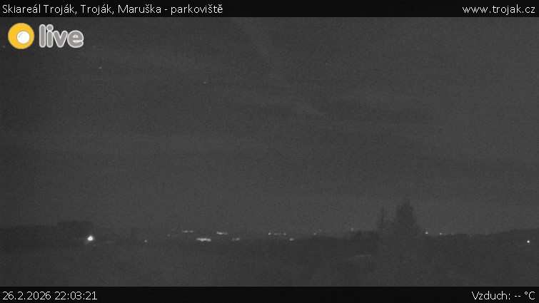 Skiareál Troják - Troják, Maruška - parkoviště - 26.2.2026 v 22:03