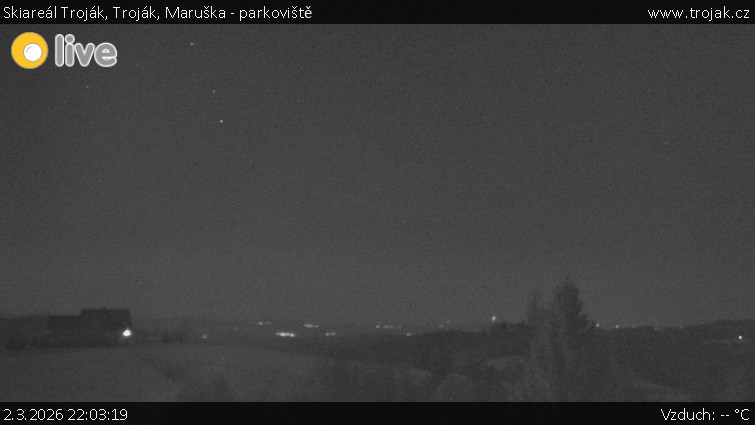 Skiareál Troják - Troják, Maruška - parkoviště - 2.3.2026 v 22:03