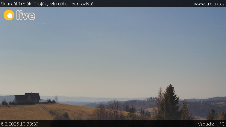 Skiareál Troják - Troják, Maruška - parkoviště - 6.3.2026 v 10:33