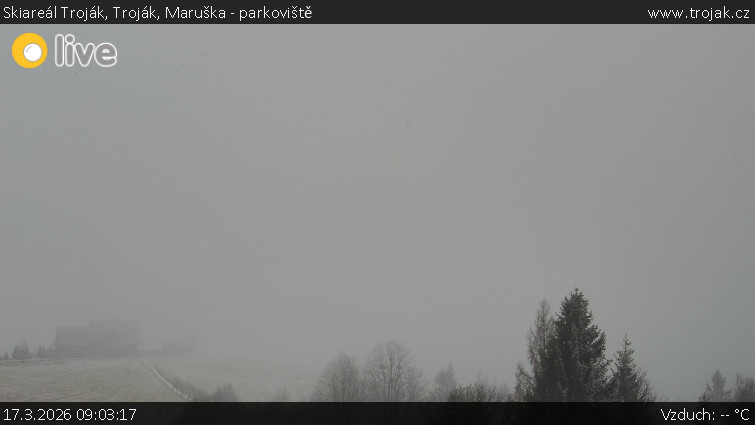 Skiareál Troják - Troják, Maruška - parkoviště - 17.3.2026 v 09:03