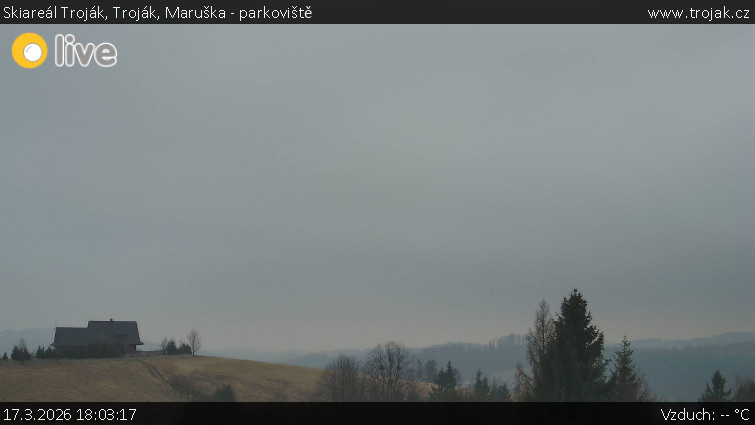 Skiareál Troják - Troják, Maruška - parkoviště - 17.3.2026 v 18:03