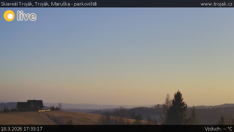 Skiareál Troják - Troják, Maruška - parkoviště - 18.3.2026 v 17:33