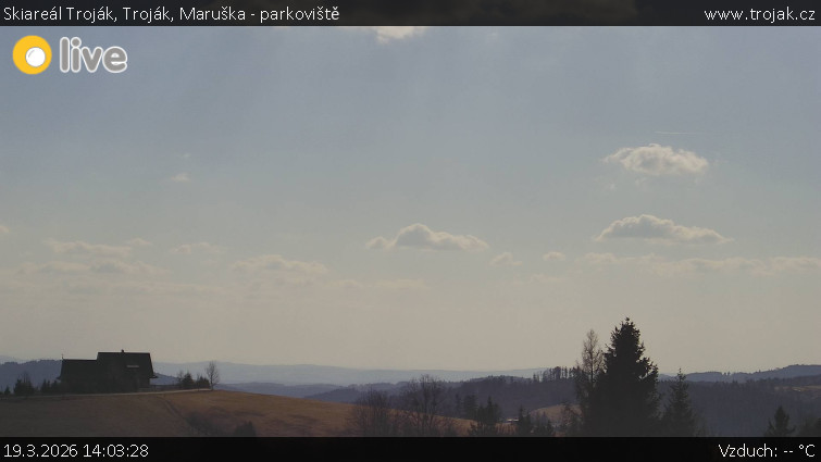 Skiareál Troják - Troják, Maruška - parkoviště - 19.3.2026 v 14:03