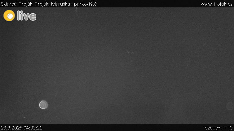 Skiareál Troják - Troják, Maruška - parkoviště - 20.3.2026 v 04:03