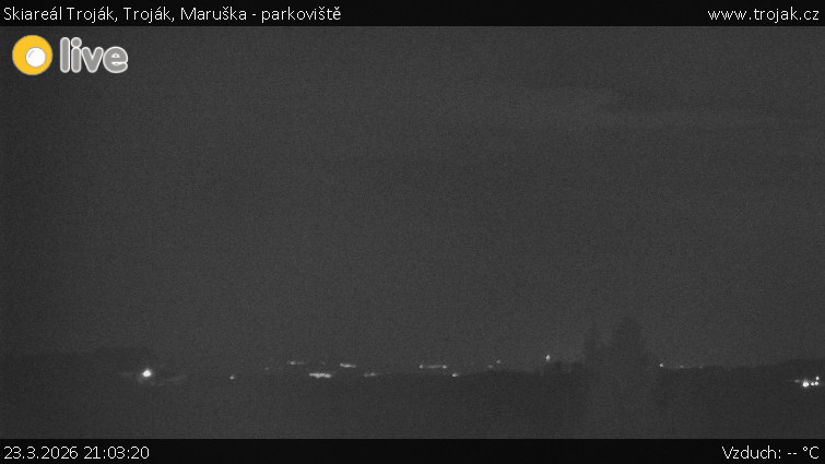 Skiareál Troják - Troják, Maruška - parkoviště - 23.3.2026 v 21:03