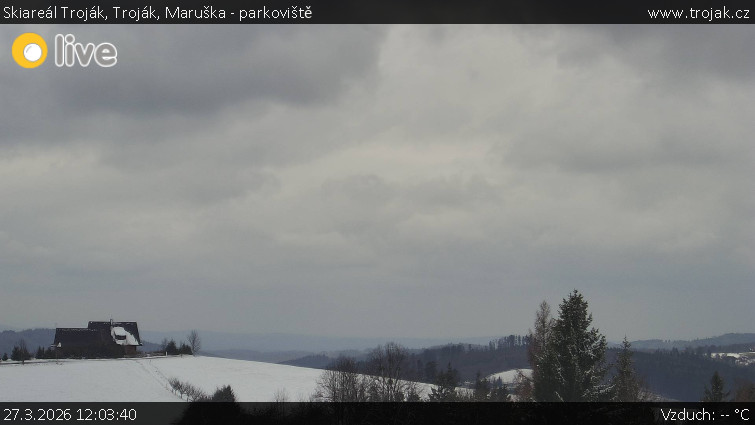 Skiareál Troják - Troják, Maruška - parkoviště - 27.3.2026 v 12:03