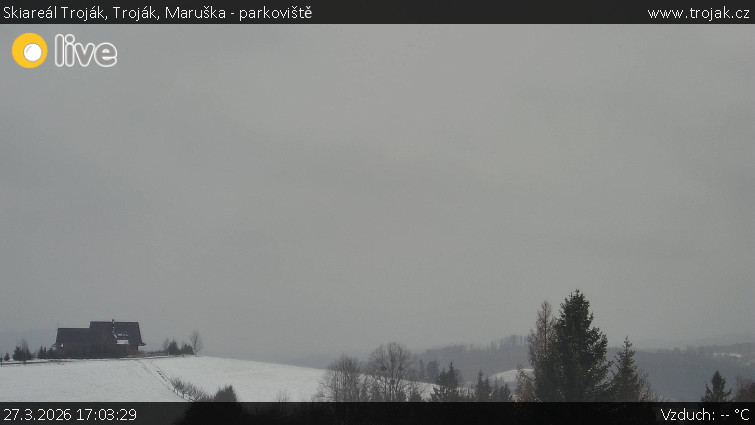 Skiareál Troják - Troják, Maruška - parkoviště - 27.3.2026 v 17:03