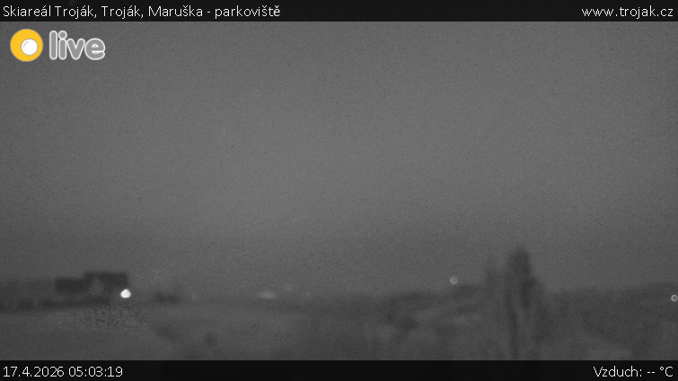 Skiareál Troják - Troják, Maruška - parkoviště - 17.4.2026 v 05:03