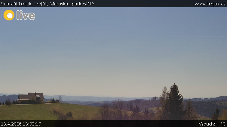 Skiareál Troják - Troják, Maruška - parkoviště - 18.4.2026 v 13:03