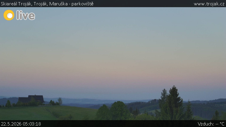 Skiareál Troják - Troják, Maruška - parkoviště - 22.5.2026 v 05:03