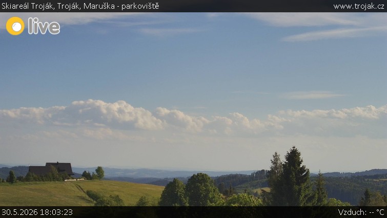Skiareál Troják - Troják, Maruška - parkoviště - 30.5.2026 v 18:03