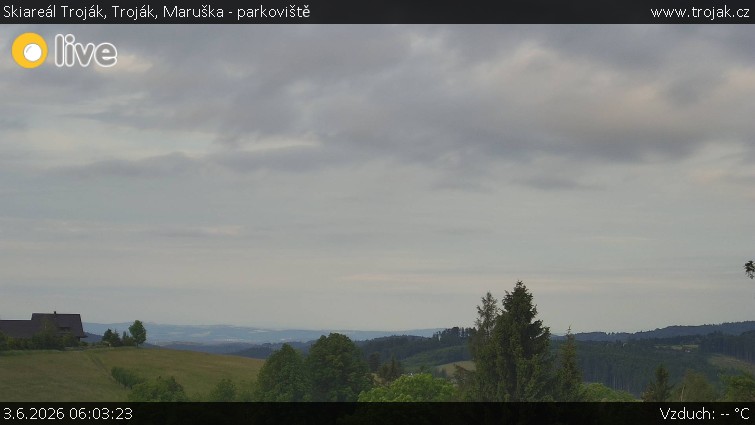 Skiareál Troják - Troják, Maruška - parkoviště - 3.6.2026 v 06:03
