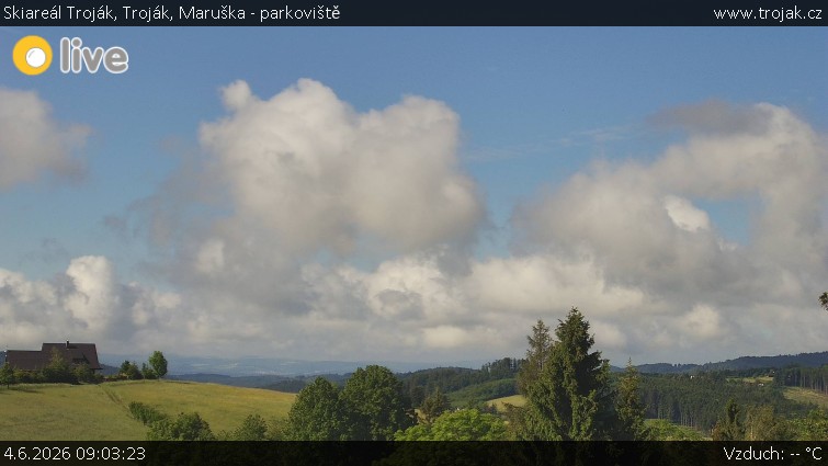 Skiareál Troják - Troják, Maruška - parkoviště - 4.6.2026 v 09:03