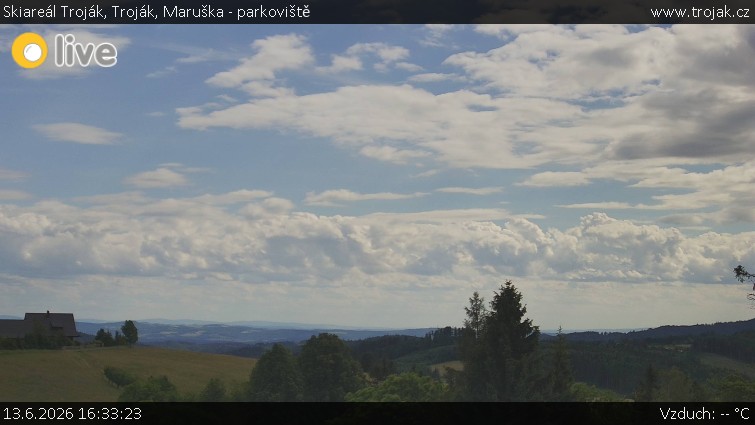 Skiareál Troják - Troják, Maruška - parkoviště - 13.6.2026 v 16:33